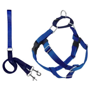 2 Hounds Design Freedom No-Pull Dog Harness With Leash Royal Blue