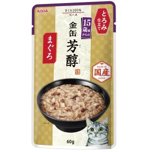 20% OFF: Aixia Kin-Can Rich Tuna In Rich Sauce 15  Years Old Senior Pouch Cat Food 60g x 12