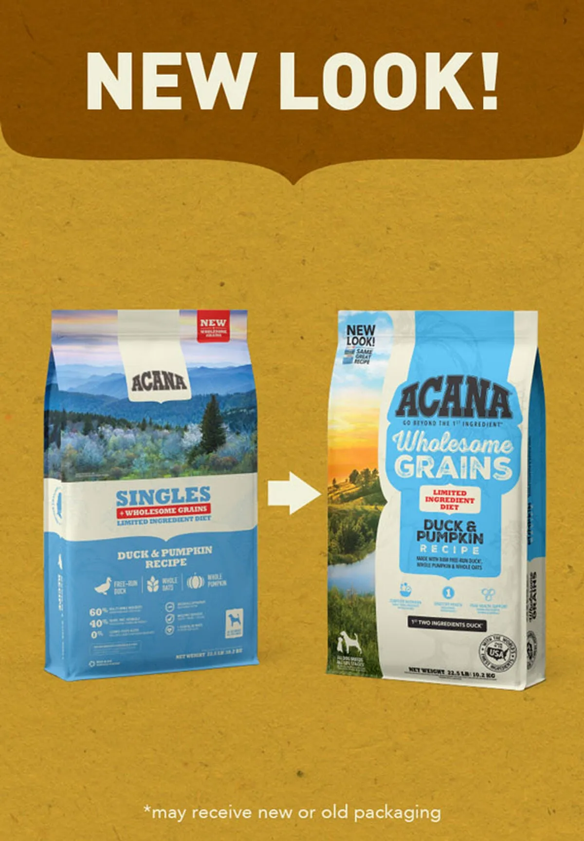 ACANA Wholesome Grains Duck & Pumpkin Limited Ingredient Dry Dog Food