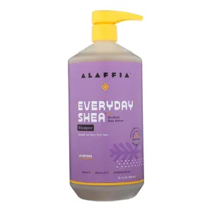 Alaffia Lavender Shea Shampoo for Silky, Soft Hair (32 Oz.)