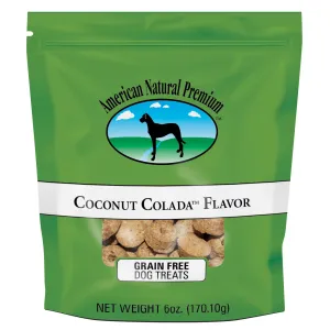 American Natural Premium GRAIN-FREE COCONUT COLADA Dog Treats 6oz Bag