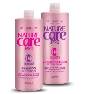 Care Pro Argan Macadamia Highly Concentrated Treatment Kit 2x1L - All Nature