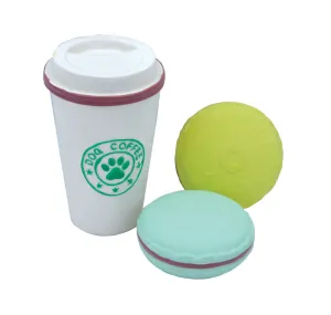 Coastal Lil Pals Latex Coffee Cup & Cookies