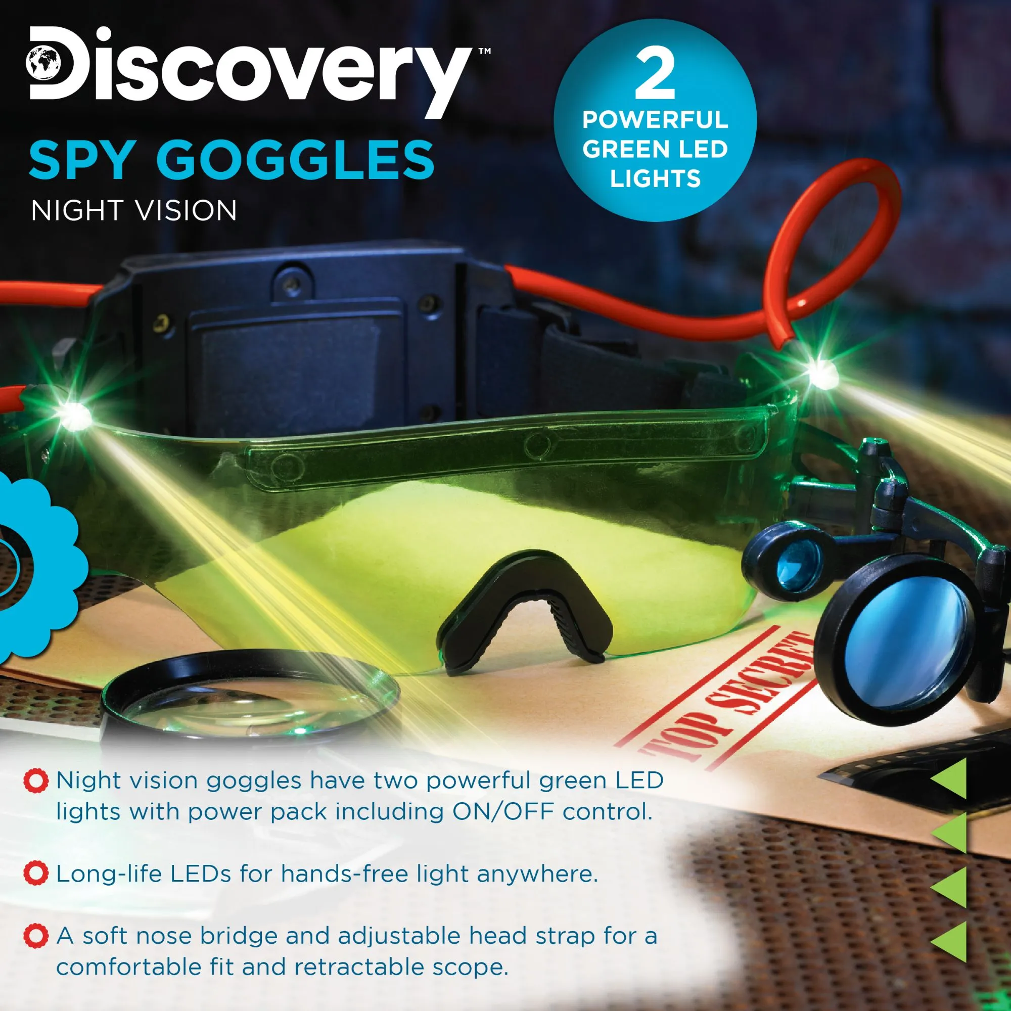 Discovery Spy Goggles With Night Vision