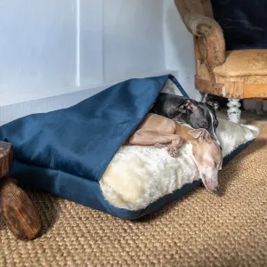 Cozy Velour Dog Snuggle Bed - Ultra Soft & Comfy Pet Sleeping Nest