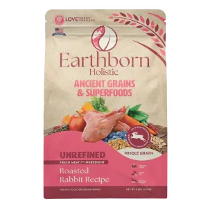 Earthborn Holistic Unrefined Roasted Rabbit with Ancient Grains & Superfoods Dry Dog Food 4 lb