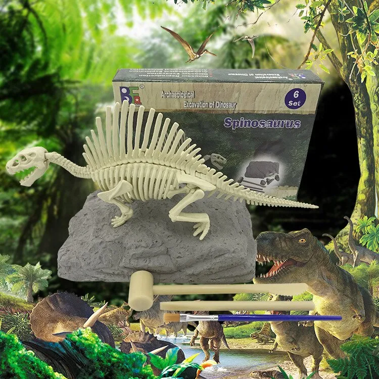 Educational Dinosaur Fossil Excavation Toys Archaeological Dig Toy DIY Assembly Model Toys for Children Kids Gifts Toy