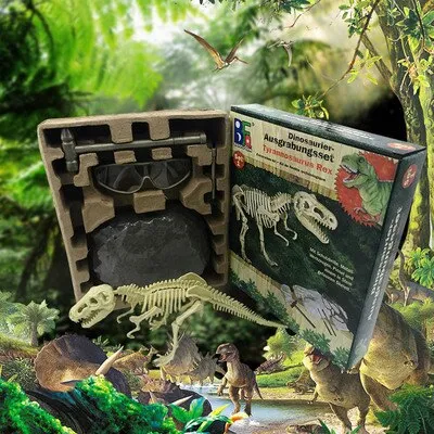 Educational Dinosaur Fossil Excavation Toys Archaeological Dig Toy DIY Assembly Model Toys for Children Kids Gifts Toy