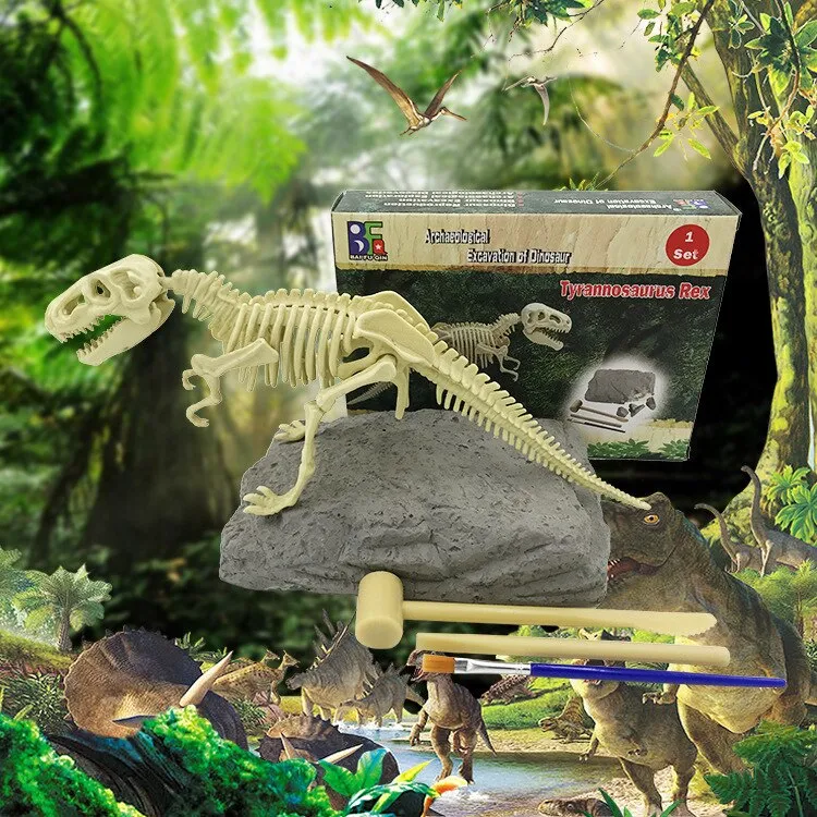 Educational Dinosaur Fossil Excavation Toys Archaeological Dig Toy DIY Assembly Model Toys for Children Kids Gifts Toy