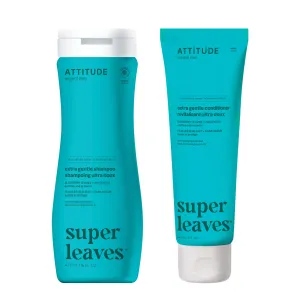 Extra gentle shampoo and conditioner duo : SUPER LEAVES™