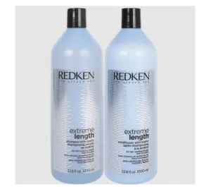 Extreme Length Biotin Castor Oil Hair Growth Treatment Kit 2x1000ml - Redken