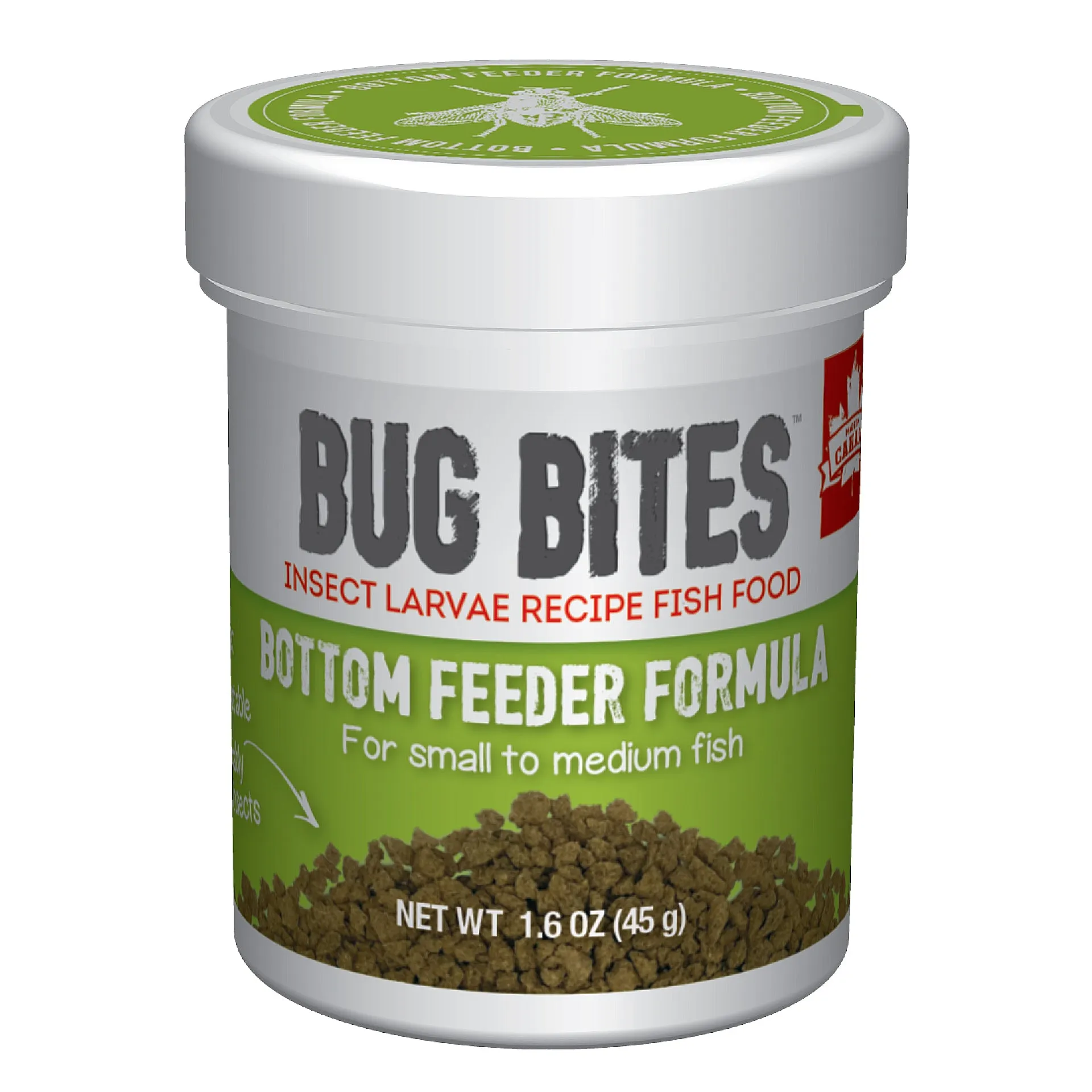 Fluval Bug Bites Granules Small-Medium Bottom Feeders 1.59 oz.