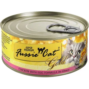 Fussie Cat Super Premium Chicken & Egg Formula in Gravy Canned Cat Food, 2.82-oz