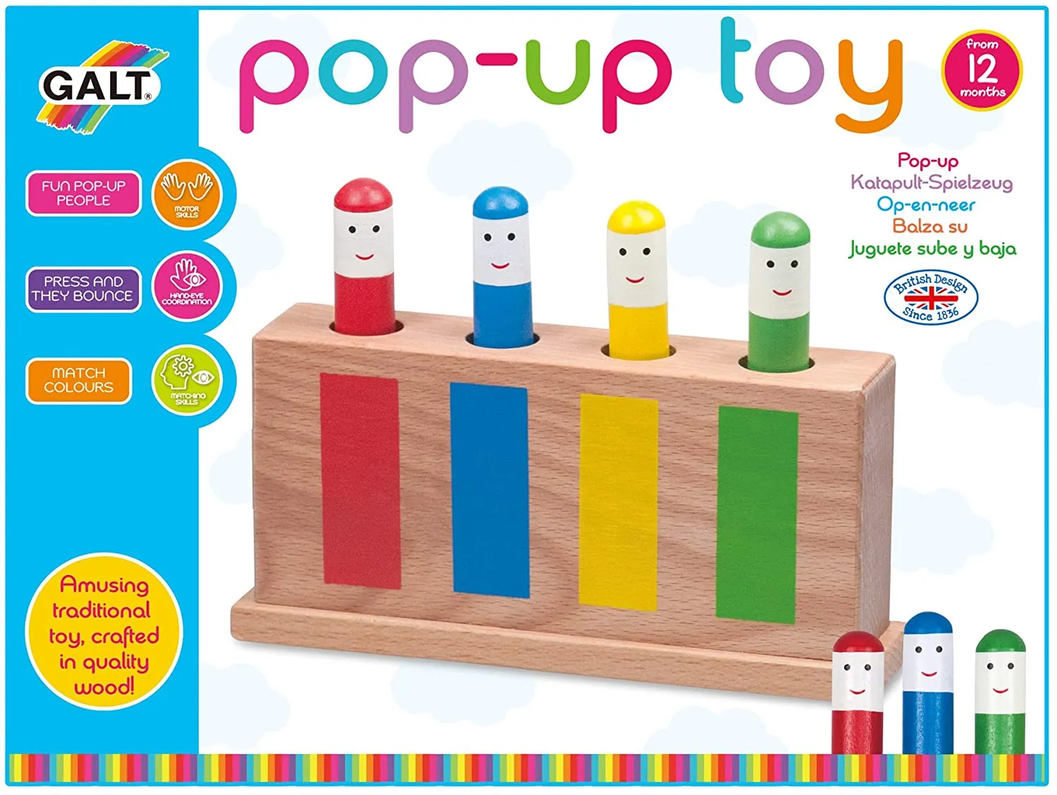 Galt Classic Wooden Pop Up Toy