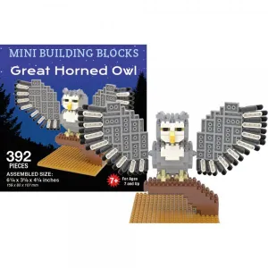 Great Horned Owl Mini Building Block Set