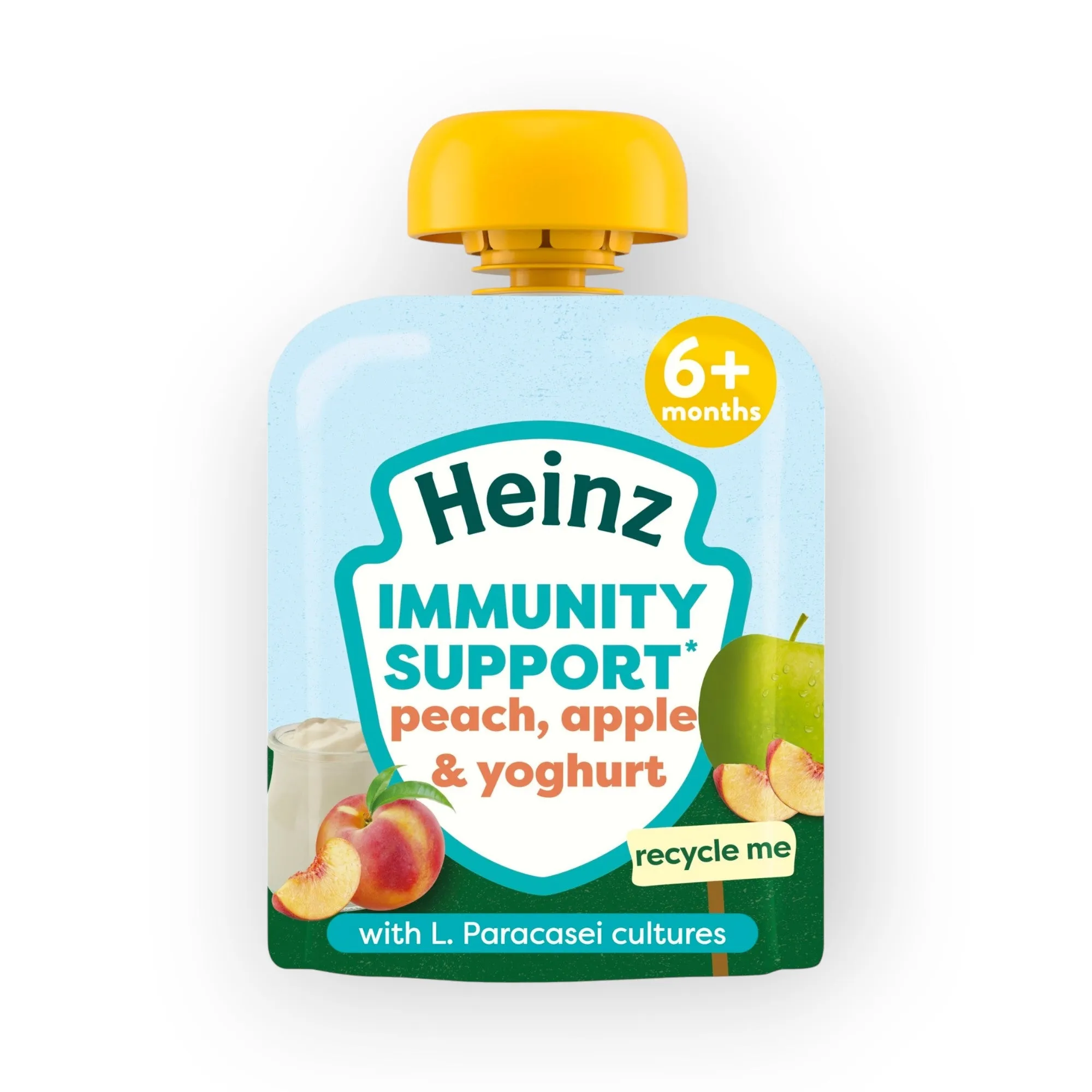 Heinz Immunity Support Peach, apple & Yoghurt, 6 M - 85g