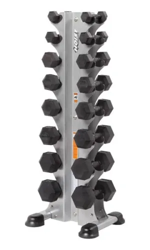 HF-5460 8 Pair Vertical Hex Dumbbell Rack (Dumbbells Not Included)