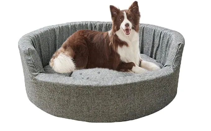 Hiputee Soft Dual Bed for Dogs and Cats (Light Grey)