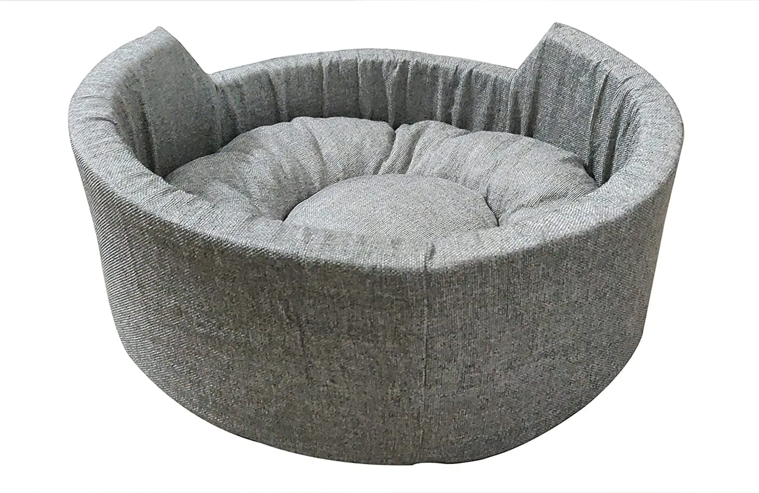 Hiputee Soft Dual Bed for Dogs and Cats (Light Grey)