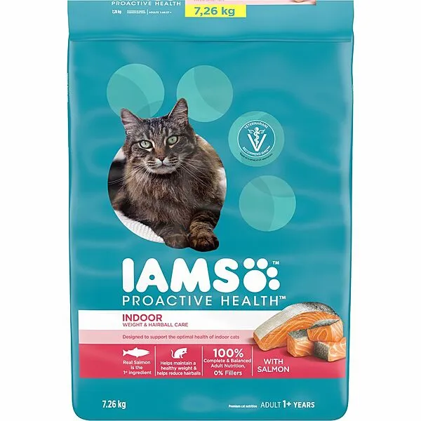 Iams Indoor Weight & Hairball Care Salmon