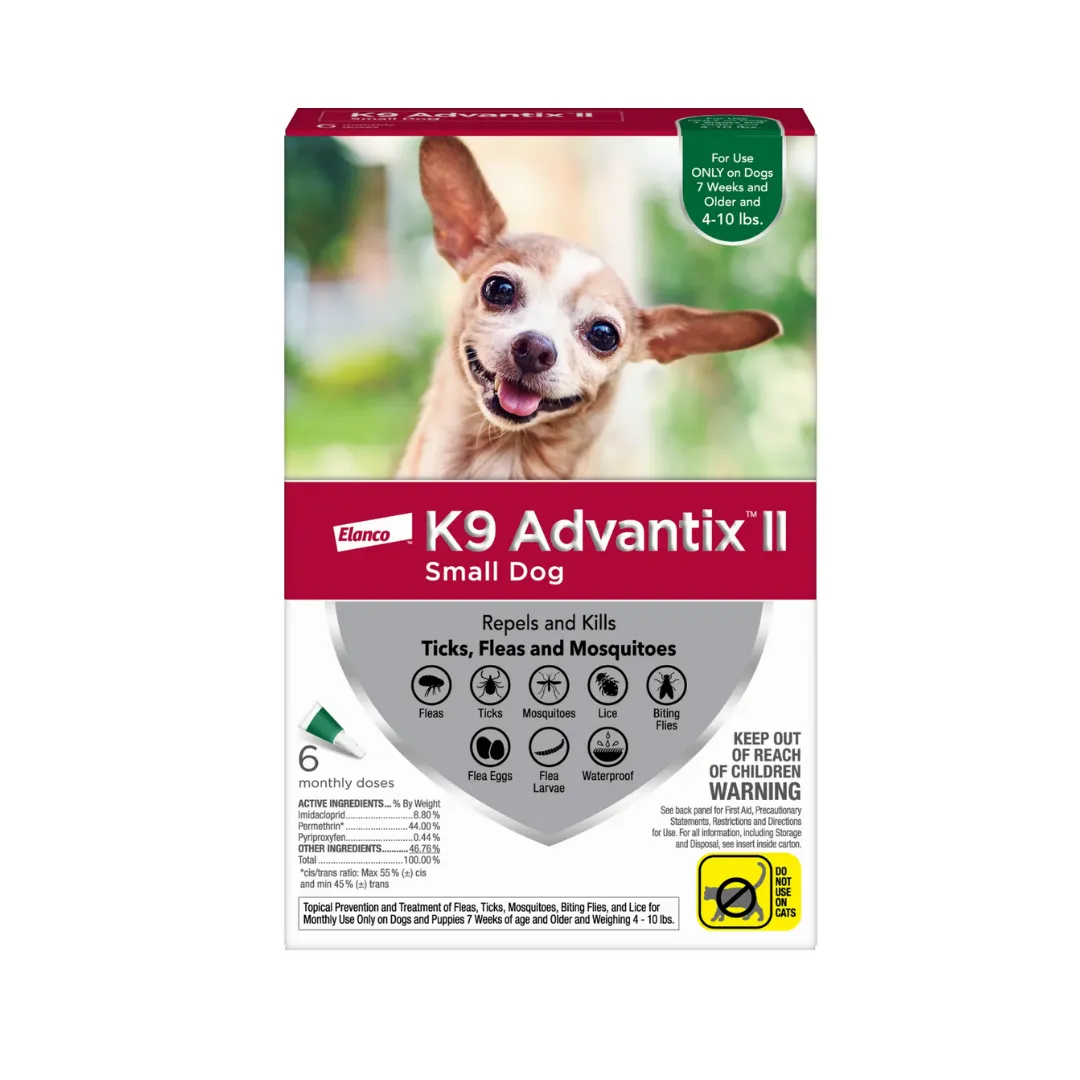 K9 Advantix II Flea and Tick Treatment Dog Small