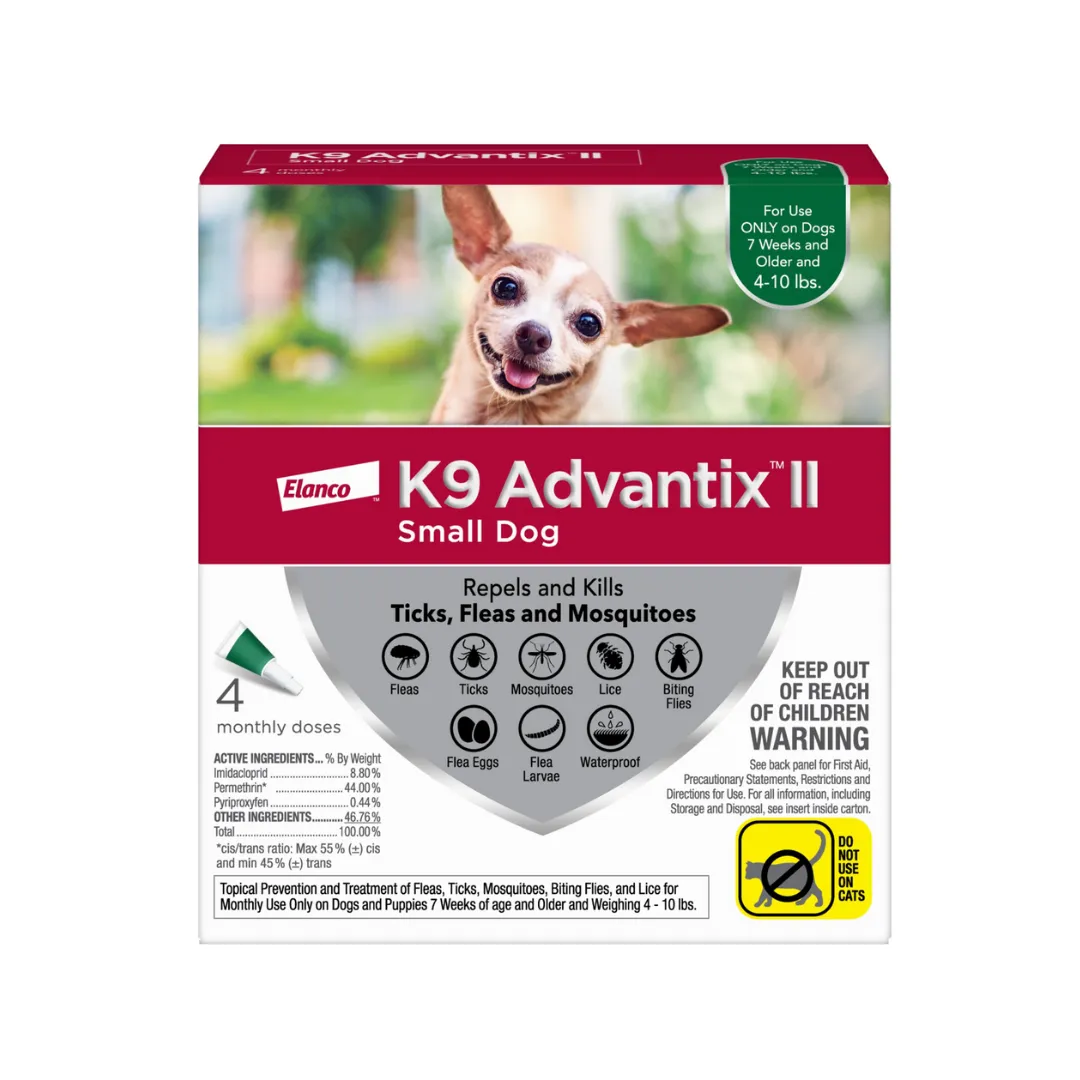 K9 Advantix II Flea and Tick Treatment Dog Small