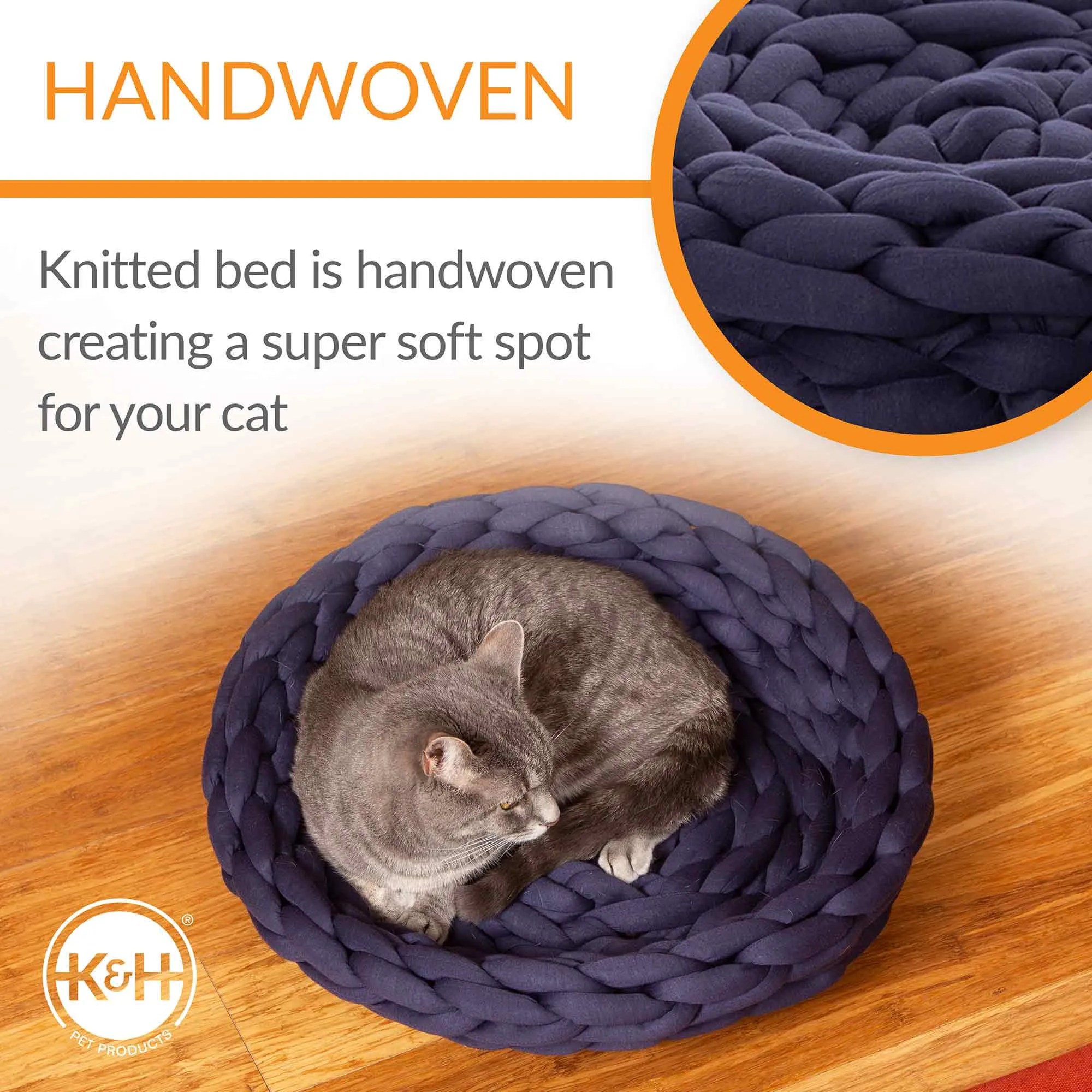 K&H Pet Products Knitted Pet Bed, 17"