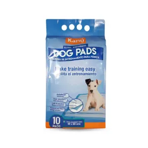 Kanu Pet Dog Pads Kanu Pet Dog Training Pads, Pack of 10, Absorbent, Anti-Allergenic, Non-Slip