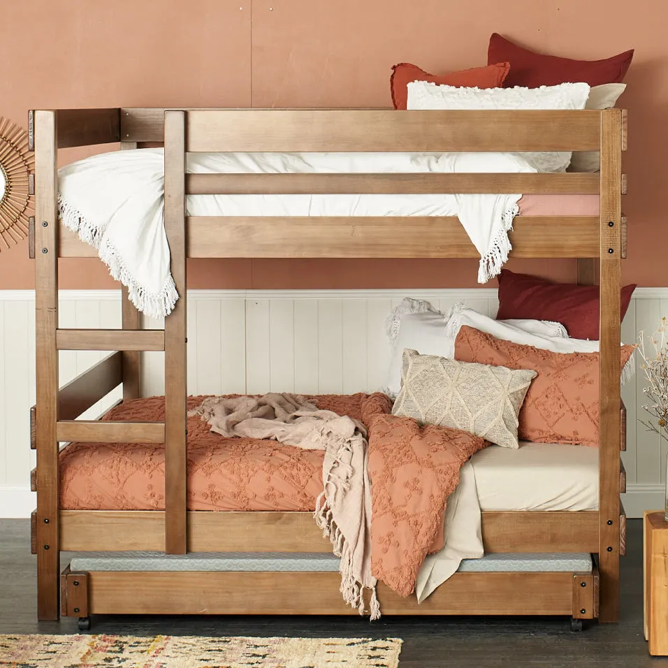 Queen Bunk Bed with Trundle Bed