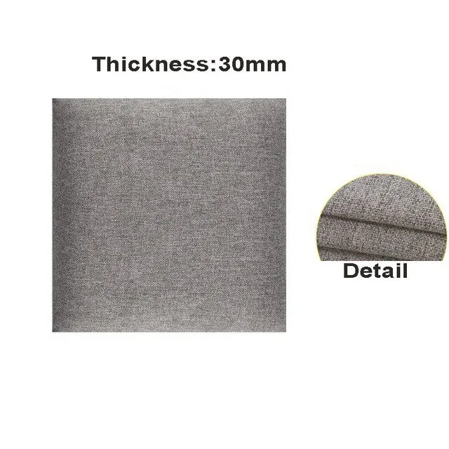 Soft Bag Bed Headboards with Anti-Collision Self-Adhesive Decor Stickers