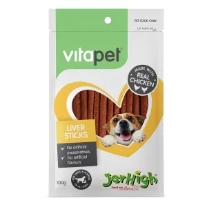 VitaPet Liver Sticks Dog Treats 100g