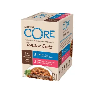 Wellness CORE Tender Cuts Tuna Selection Multipack Wet Cat Food 85g x 6